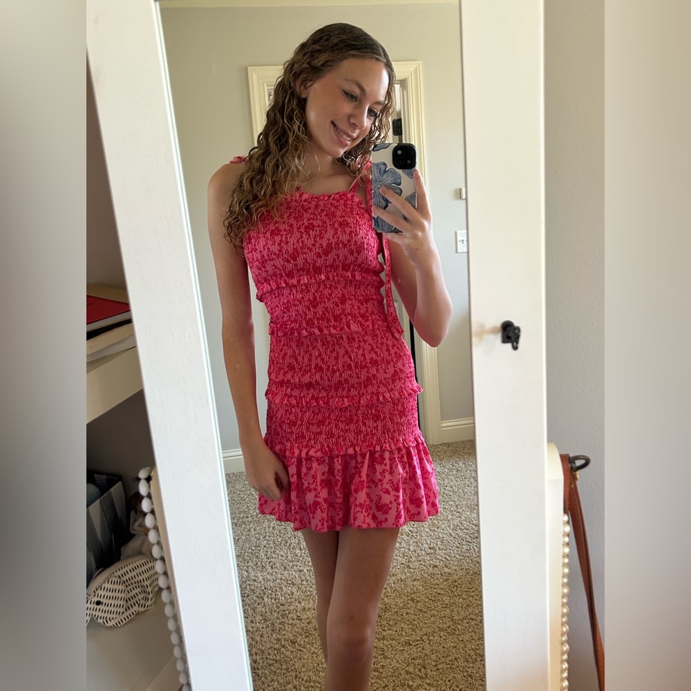 Mini pink dress